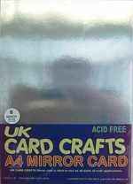 A4 Silver Mirror Card - 5 Sheets Per Pack - UKCC0003