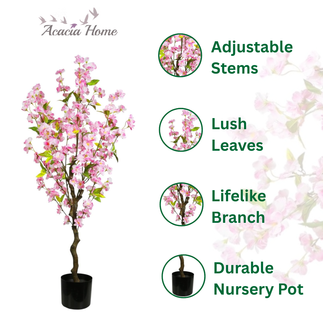 120CM ARTIFICIAL CHERRY TREE (PINK)