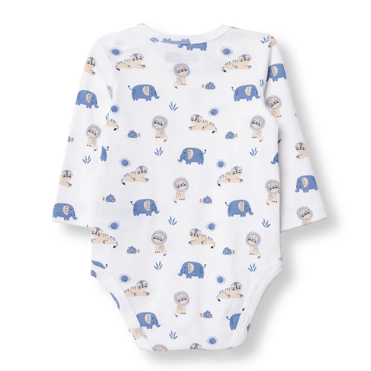 HelloBaby Popper Neck Long Sleeve Baby Bodysuit (1-3 Months to 2-3 Years)