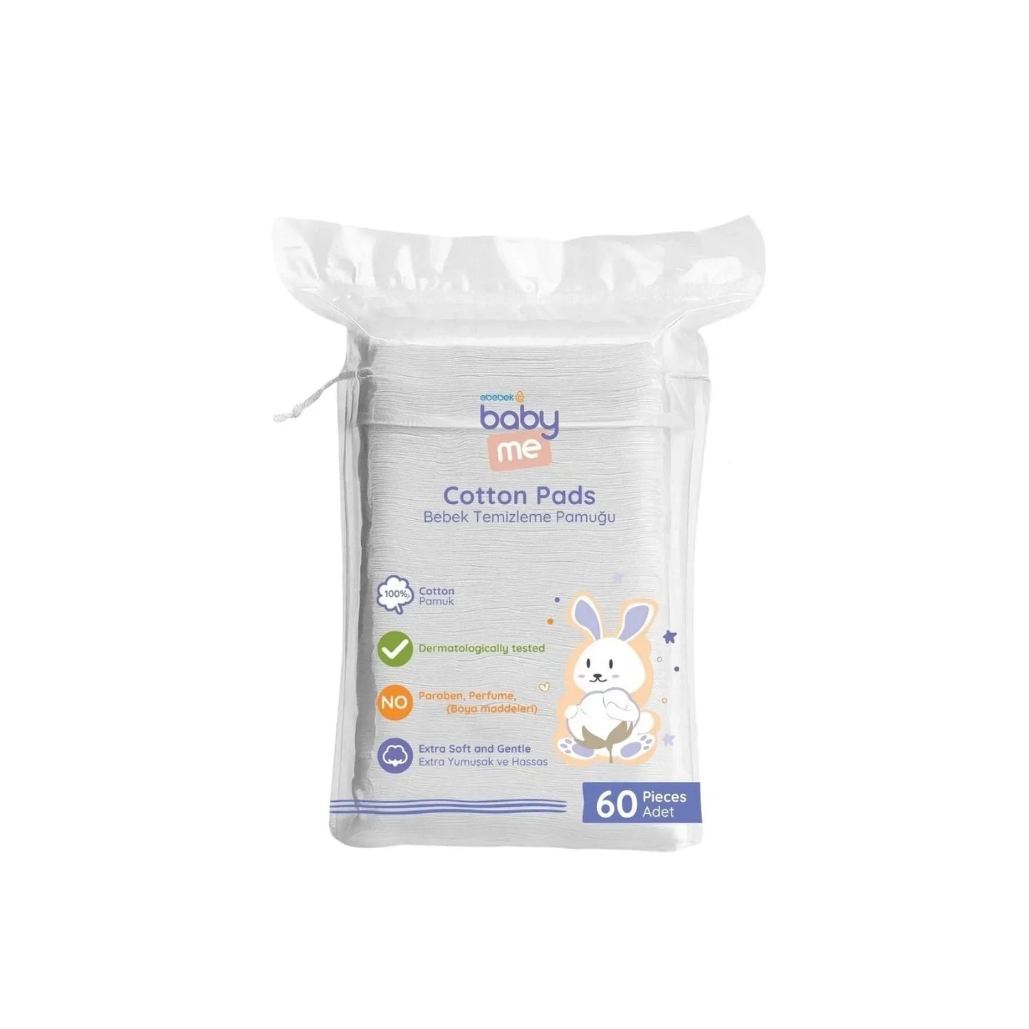 baby me Baby Cleaning Cotton Pads 15x60 pcs