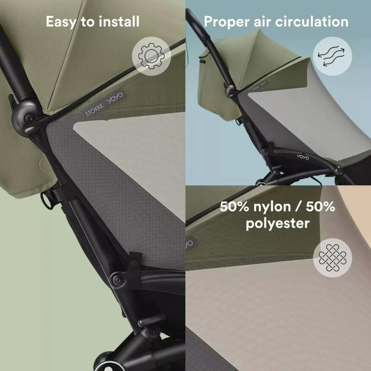 Stokke YOYO 6+ Mosquito Net - Black
