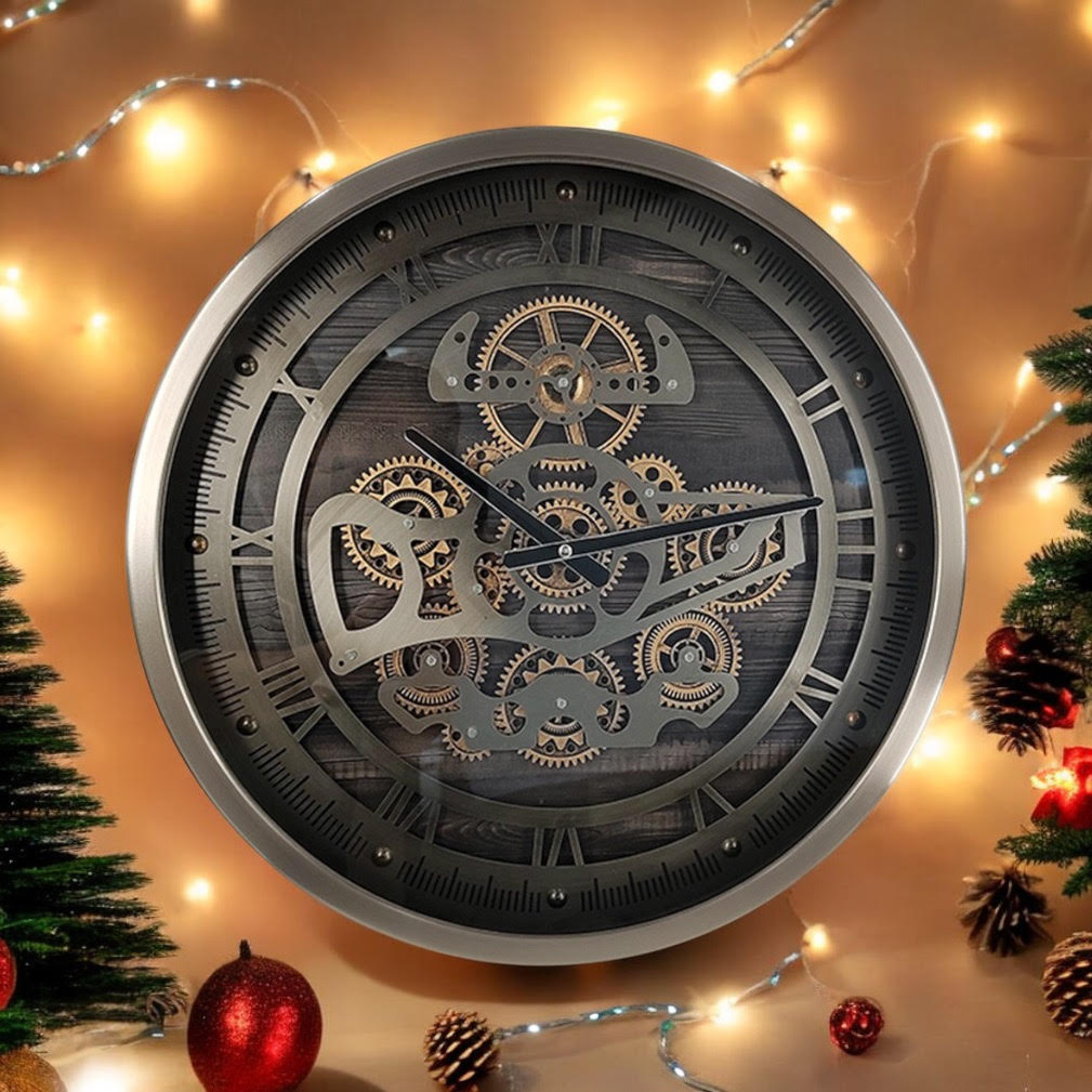 46CM GEAR CLOCK