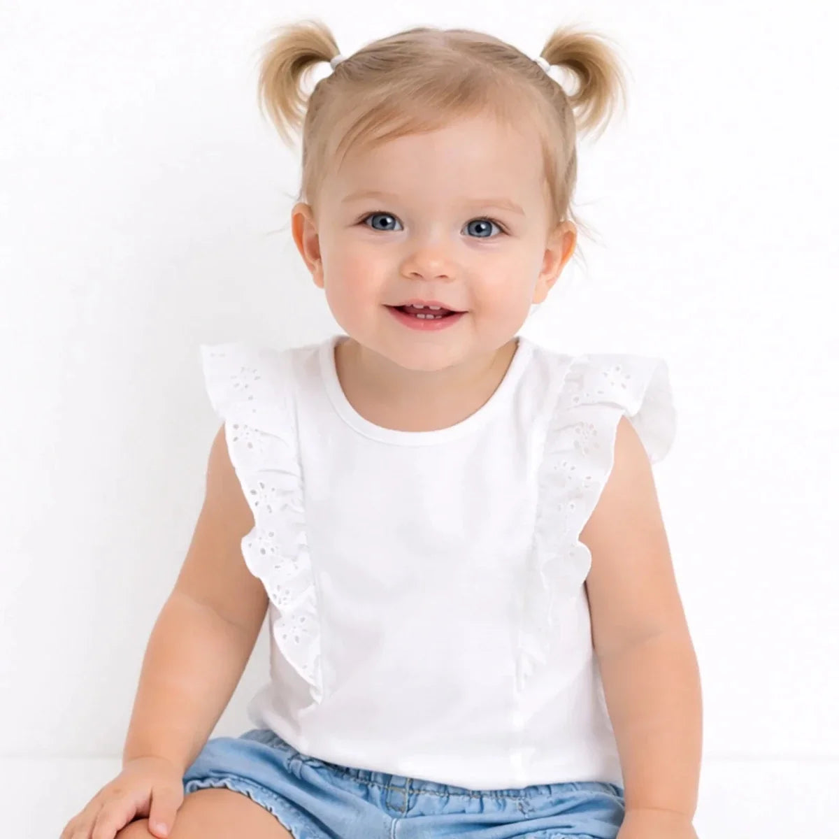 HelloBaby Short Sleeve Baby Blouse (6-9 Months to 4-5 Years)