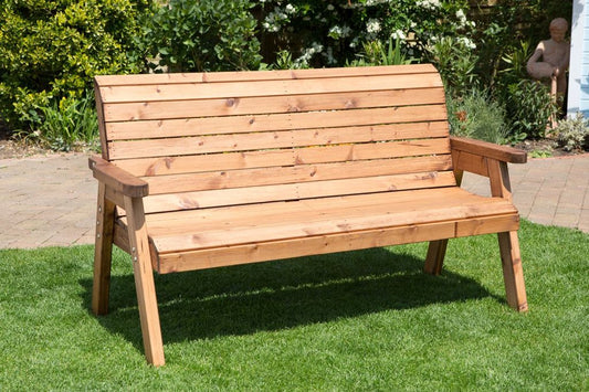 Charles Taylor Trading Three Seater Winchester Bench Without Cushion Brown
