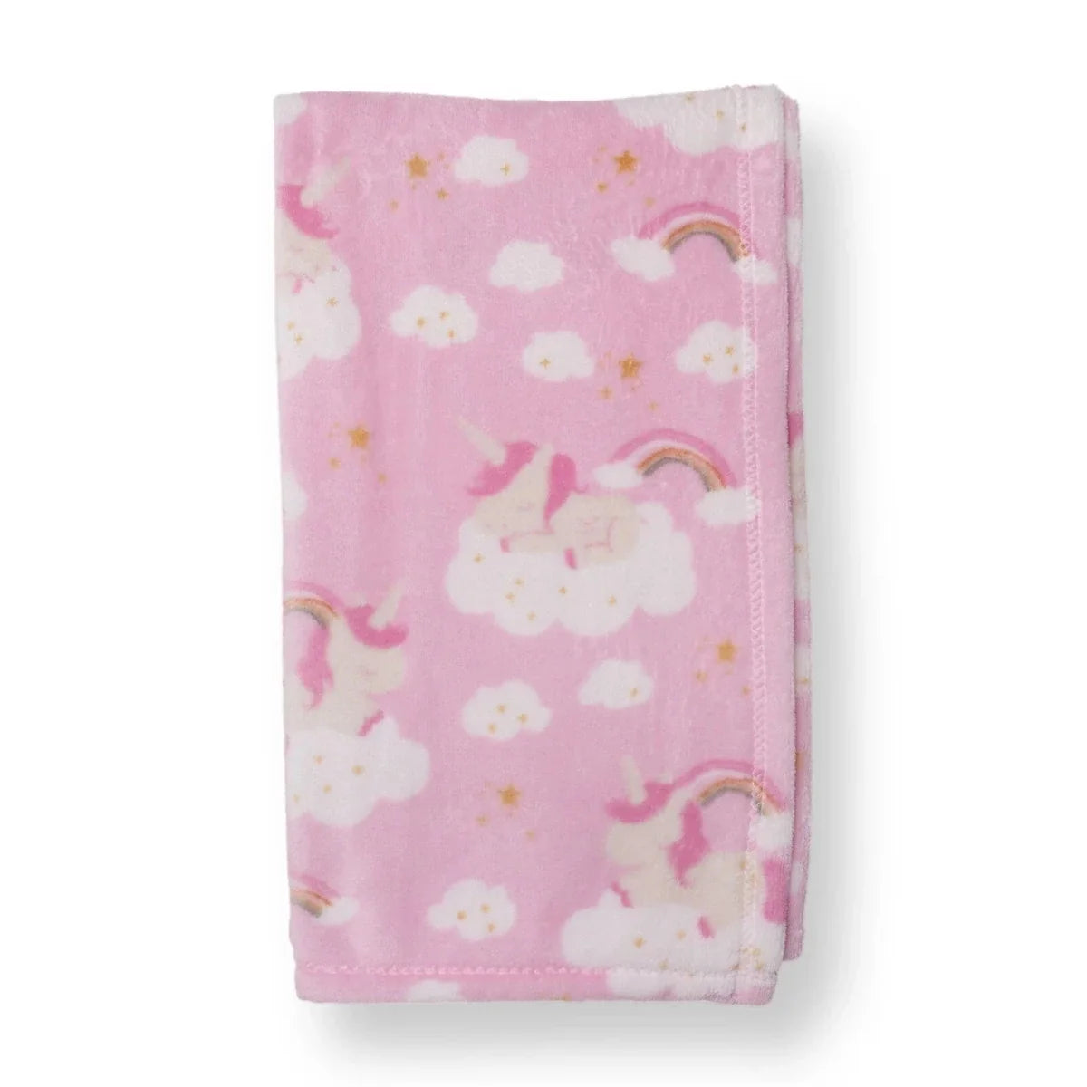 Little Dreams Unicorn Print Wellsoft Fleece Baby Blanket (90 x 110 cm)