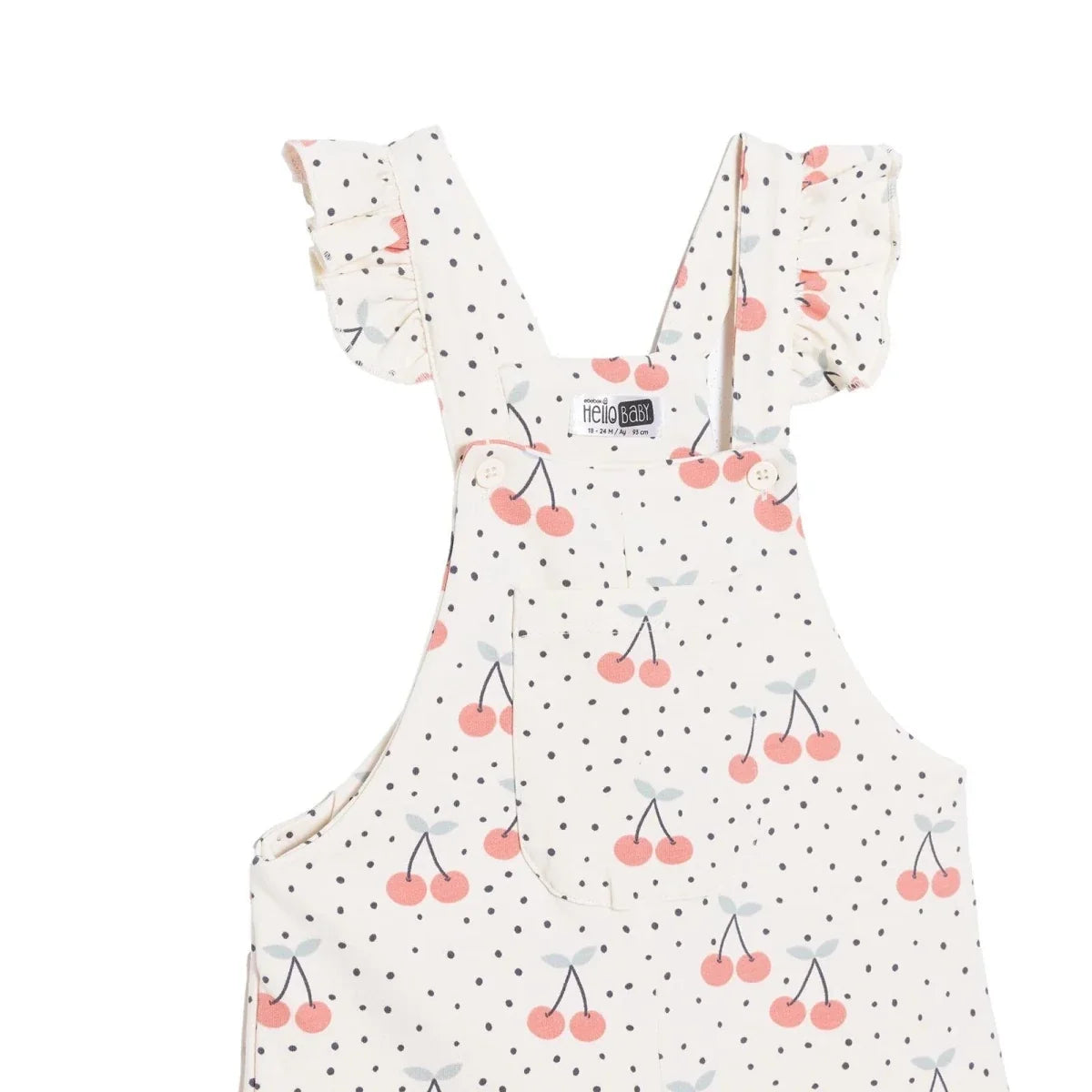 HelloBaby Ribbed Baby Dungarees & T-Shirt Set (6-9 Months to 4-5 Years)