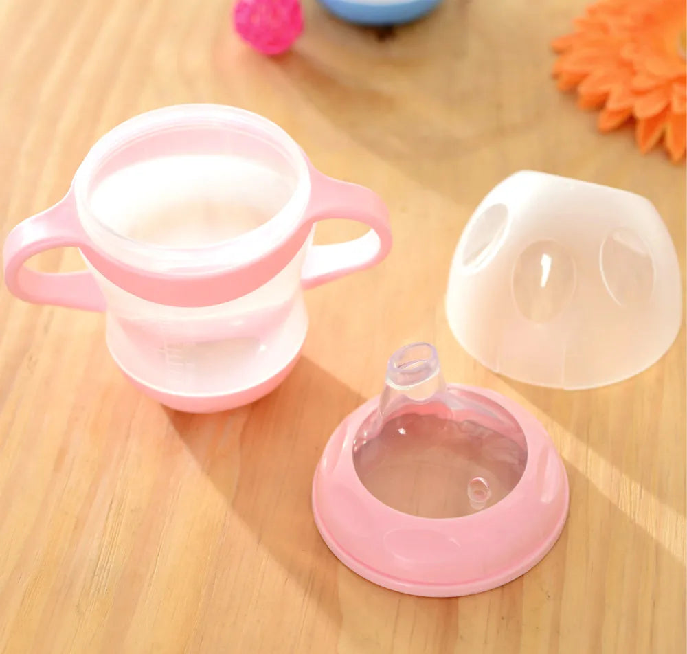PP Baby Training Cups 160ml - Ergonomic Handles & Suction Base