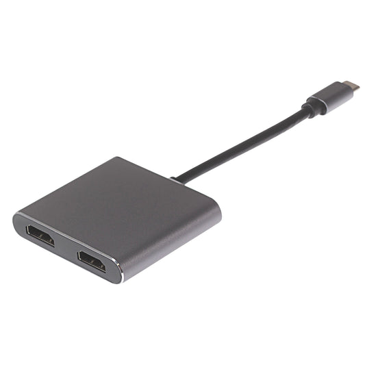 Maplin USB-C Multiport Hub to 2x HDMI 4K@60Hz Ultra HD MST/ USB-C PD / USB-A 3.0