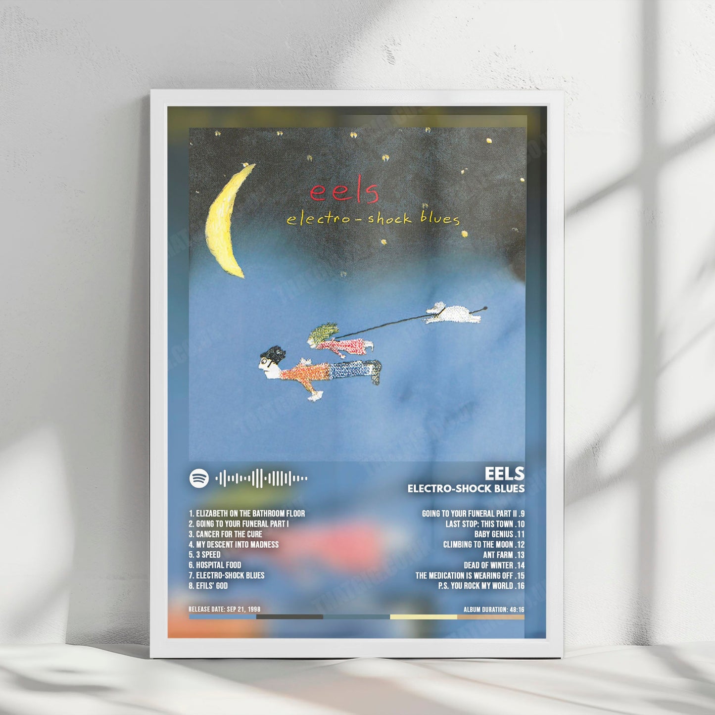 Eels "Electro-Shock Blues" Album Cover Poster - with Complete Tracklist
