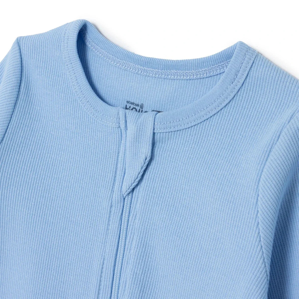 HelloBaby Zip Crew Neck Long Sleeve Baby Sleepsuit with Feet (Newborn to 6-9 Months)