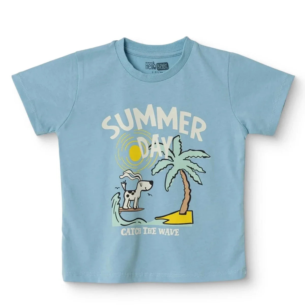 HelloBaby Short Sleeve Jersey Baby T-Shirt (3-6 Months to 3-4 Years)