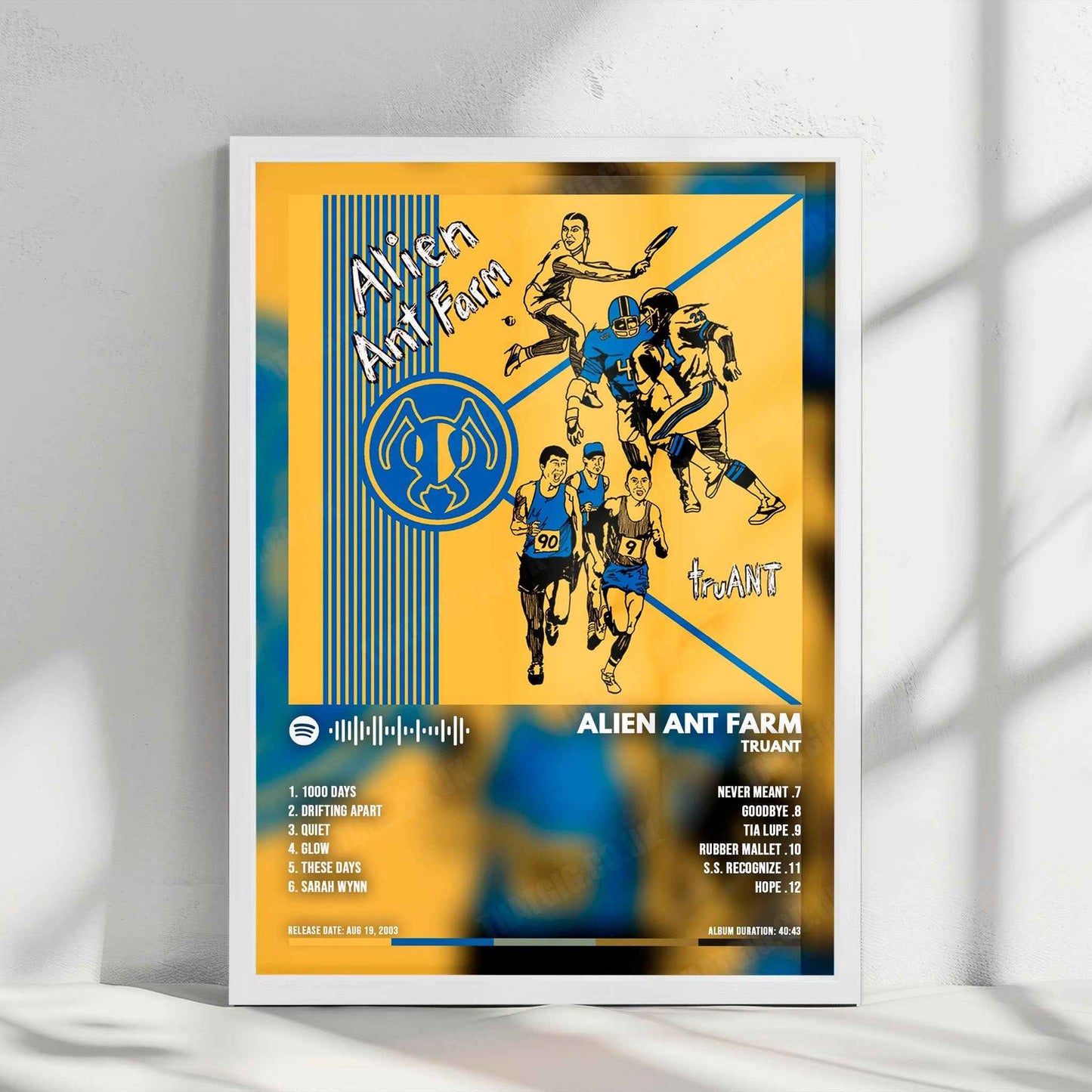 Alien Ant Farm "truANT  " Album Cover Poster - with Complete Tracklist