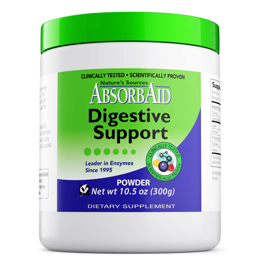 AbsorbAid Digestive Enzymes 300 Grams, Proven to Increase Vital Nutrient Absorption by up to 71%