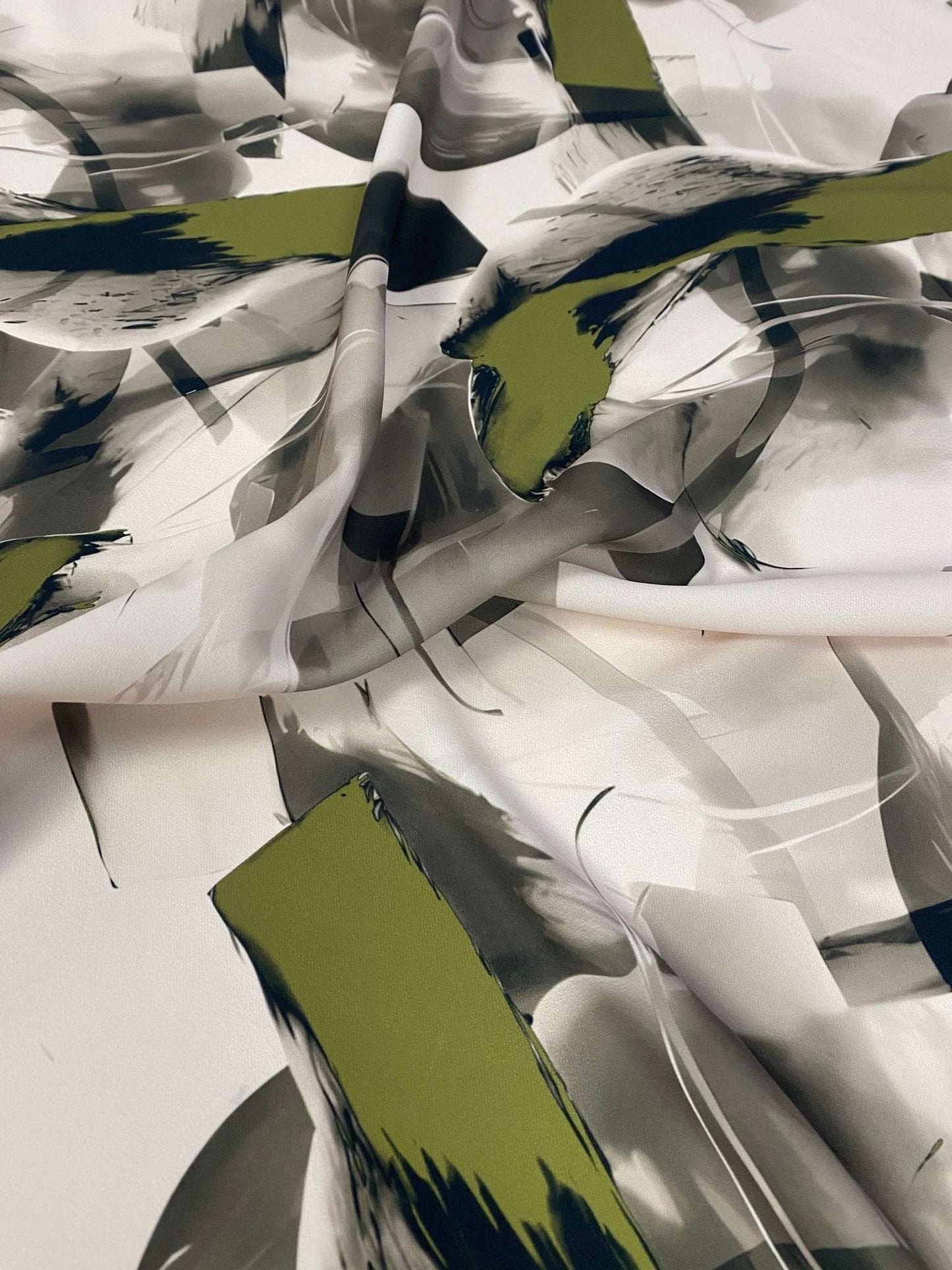 Abstract Artistic Brushstroke Fabric by Metre
