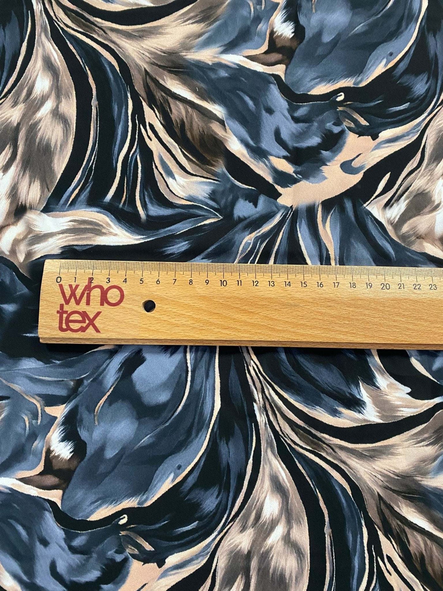 Abstract Feather Pattern Fabric by the Metre