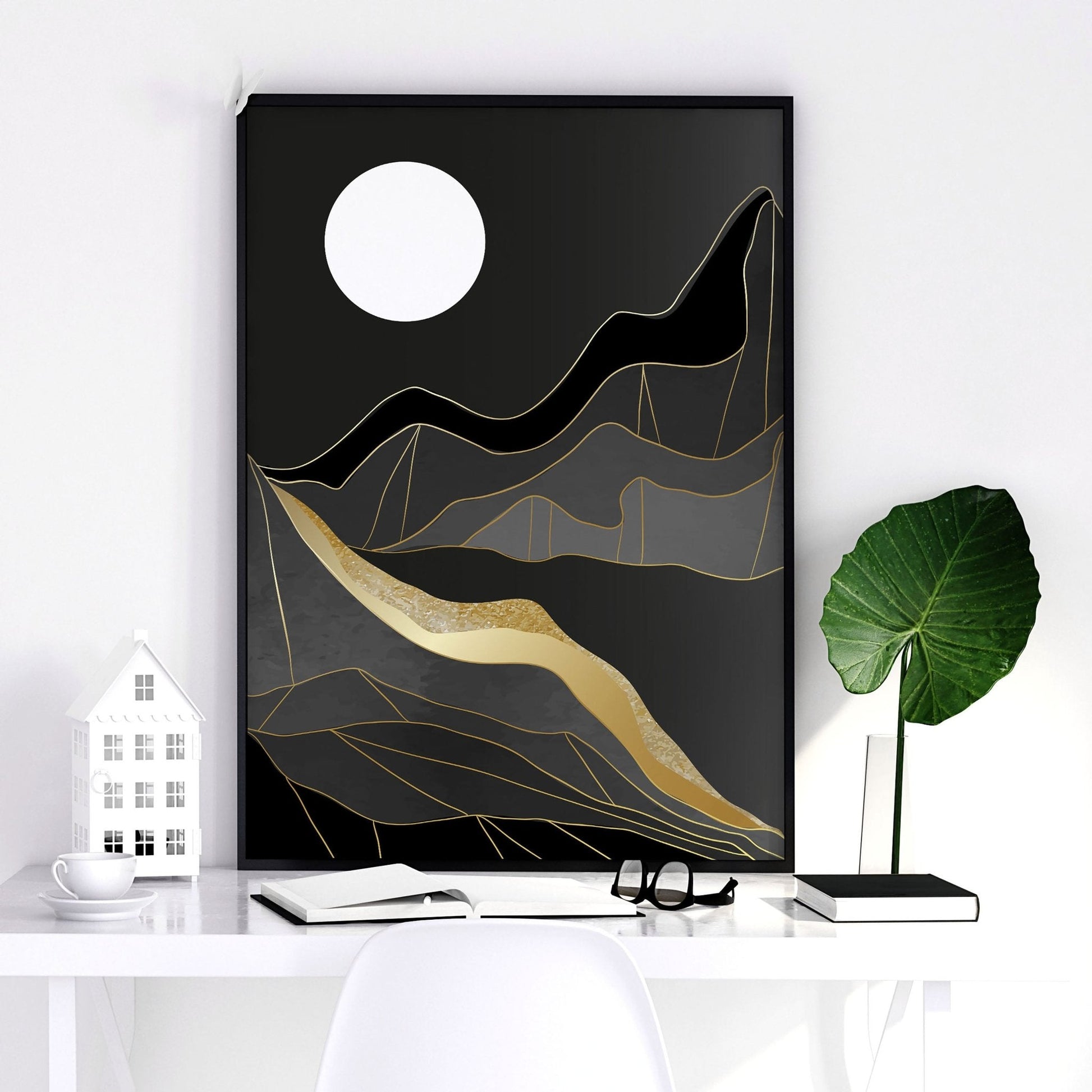 Abstract landscape | set of 3 wall art prints