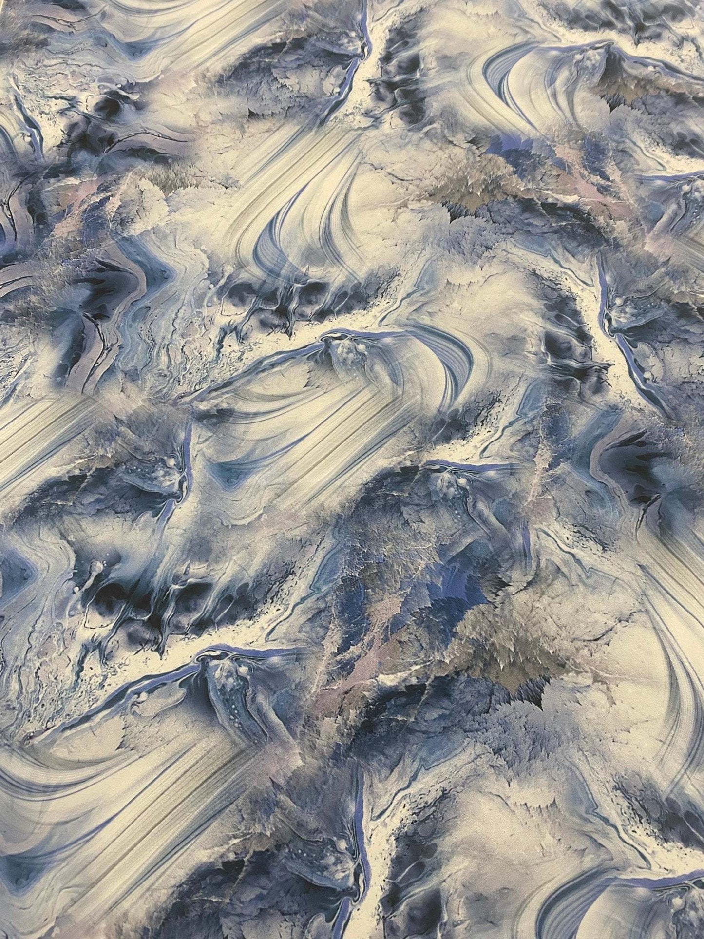 Abstract Marble Effect Fabric Sold by Metre