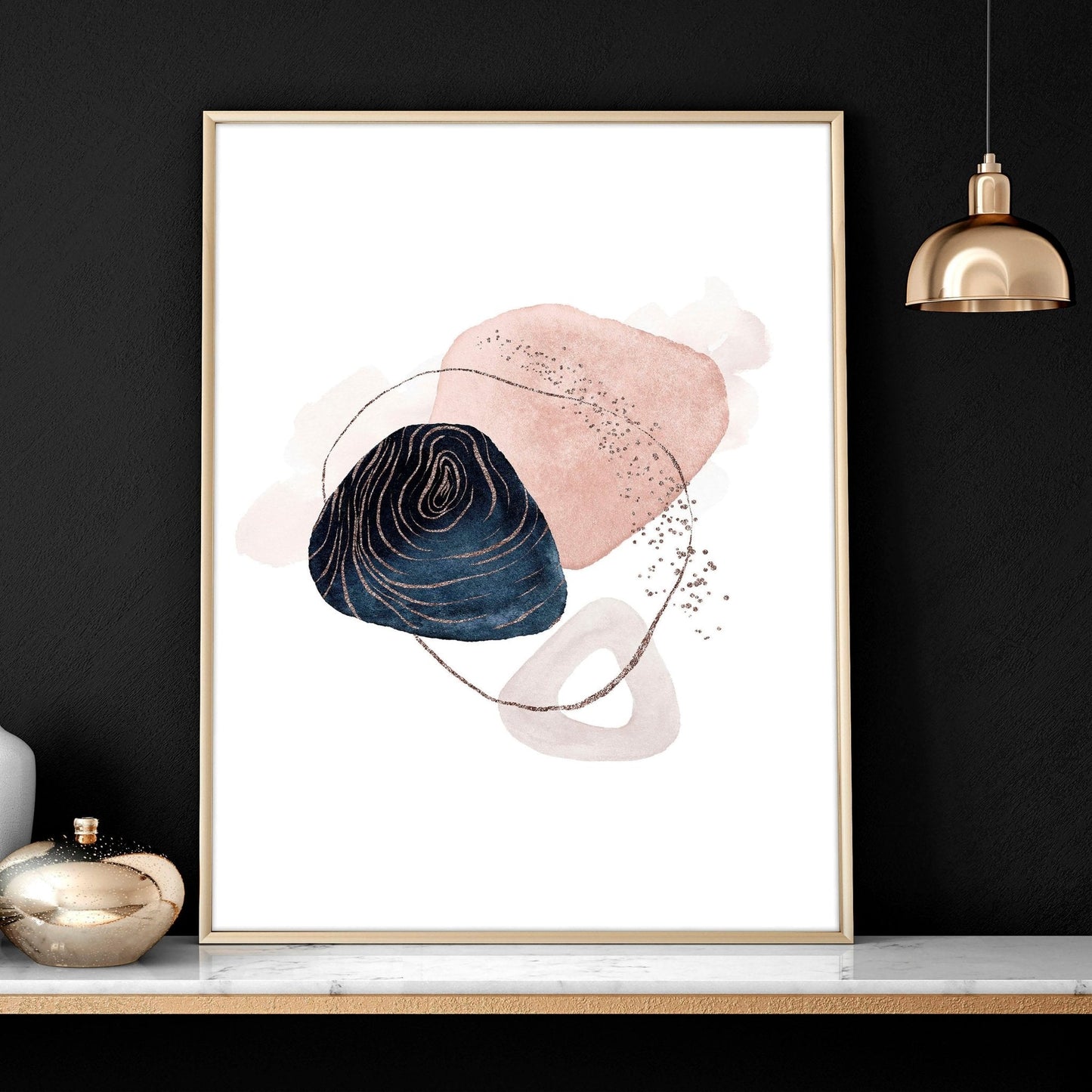 Mid century art prints | set of 3 wall art