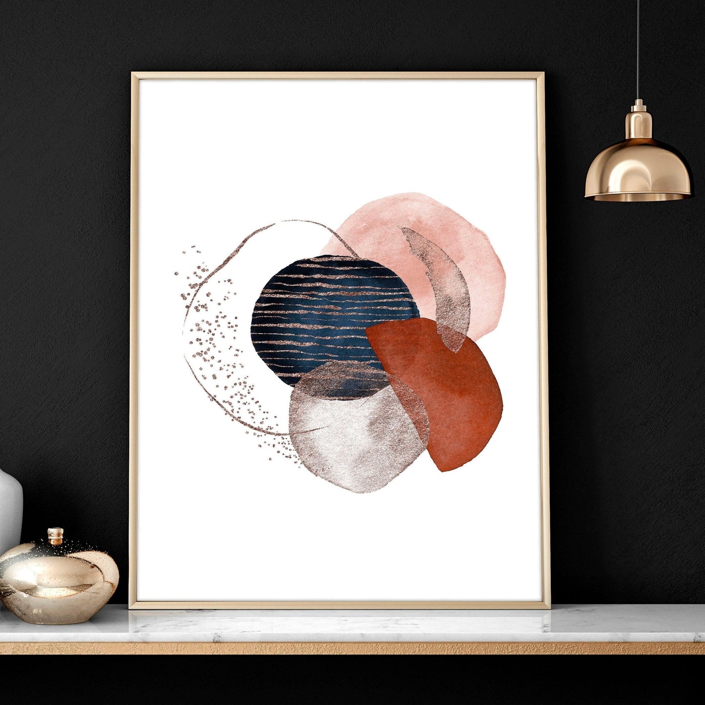 Mid century art prints | set of 3 wall art