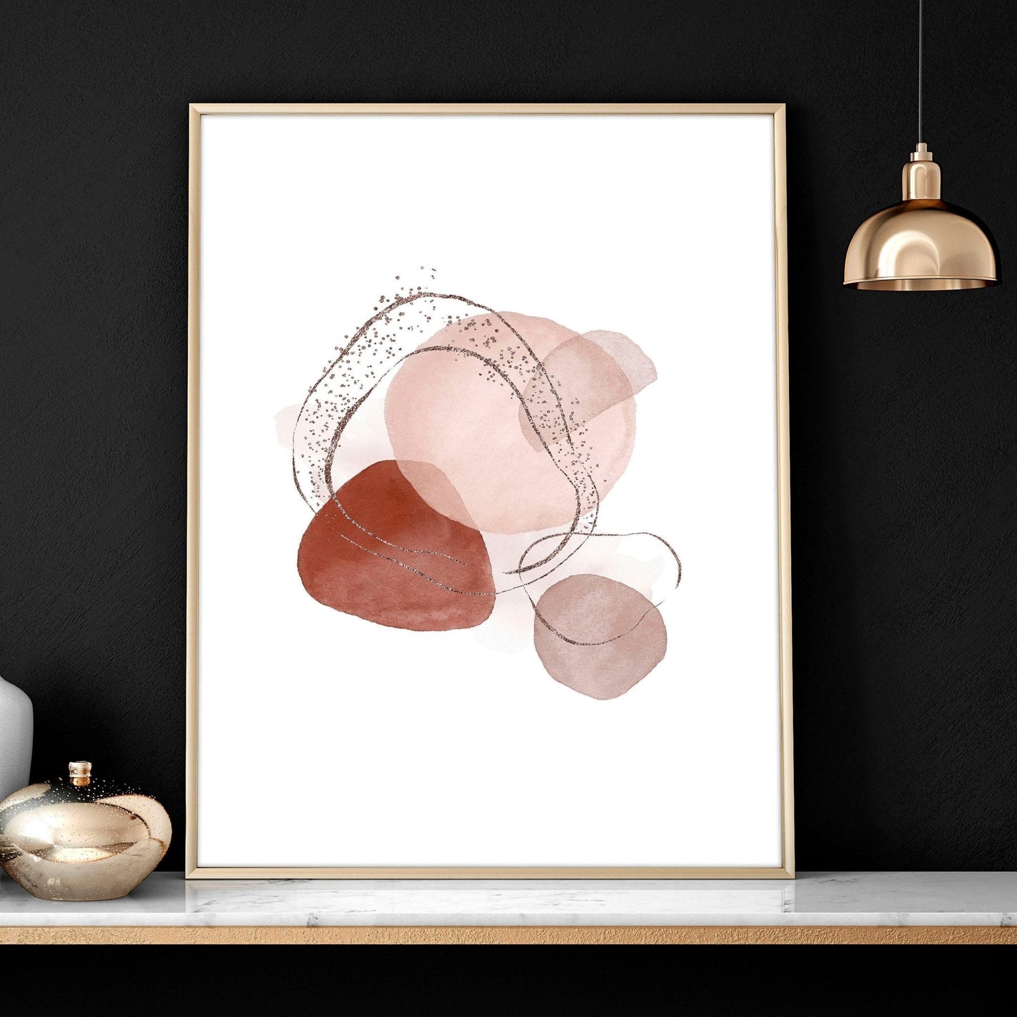 Mid century art prints | set of 3 wall art