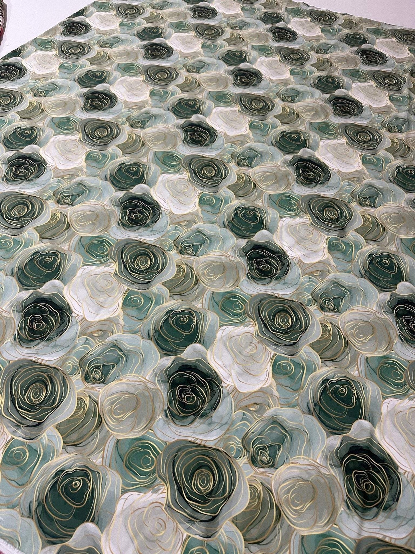 Abstract Rose Fabric – Fabric by Metre, Multiple Options for Sewing & Dressmaking