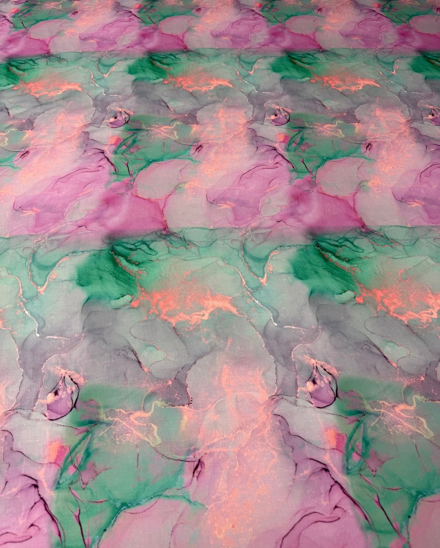 Abstract Watercolor Print Fabric By Metre