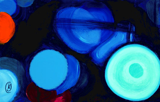 Abstract Truck in Bokeh - original painting