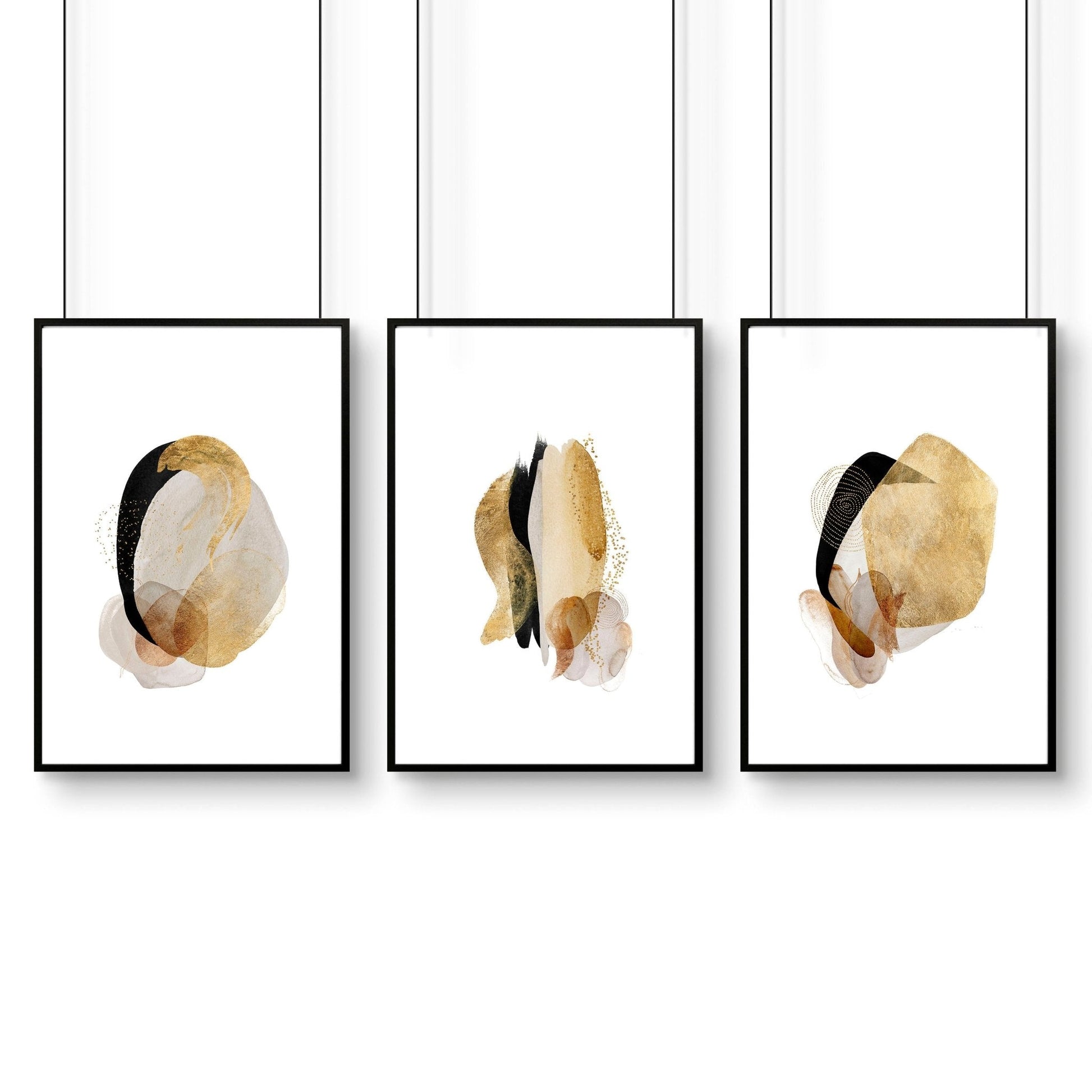 Abstract wall art for office | set of 3 wall art prints