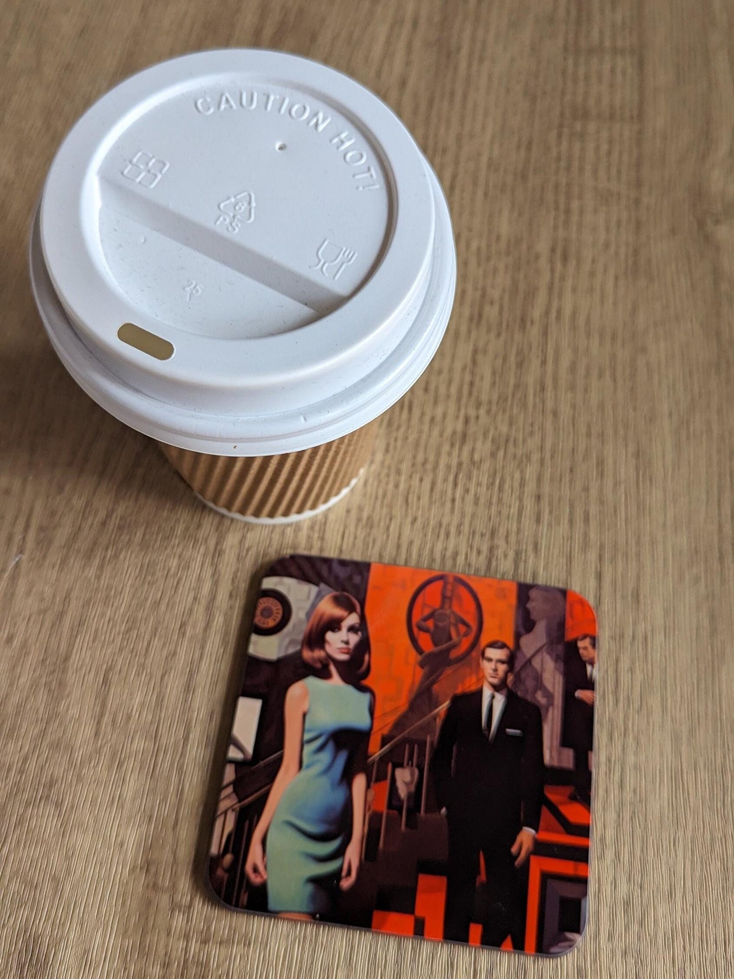 60s Cool – Set of 4 Retro Style Coasters