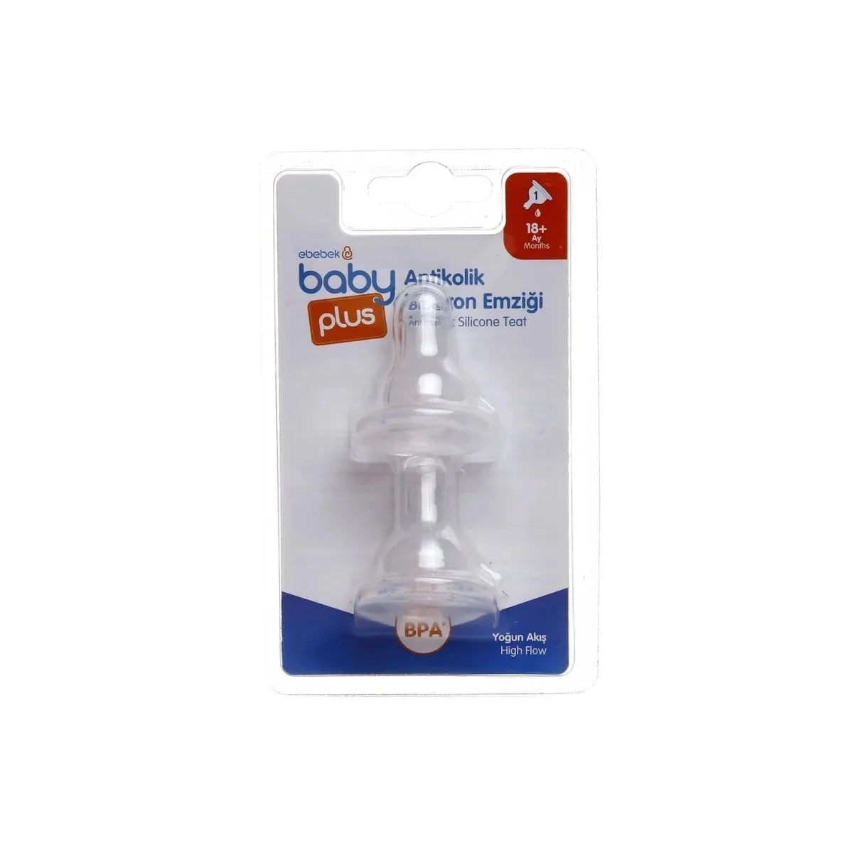 baby plus Anti Colic Bottle Teat Level 3 Pack of 2