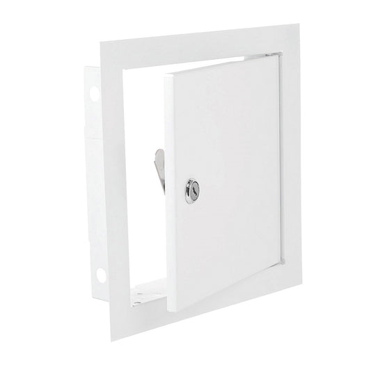 Access Panel Door Metal With Lock, White 200mm x 250mm