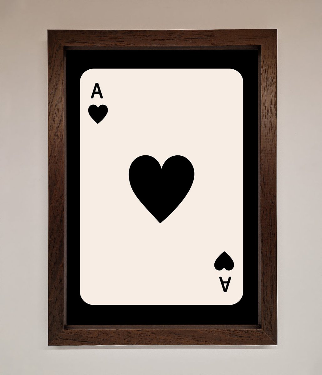 Ace Of Hearts Framed Poster