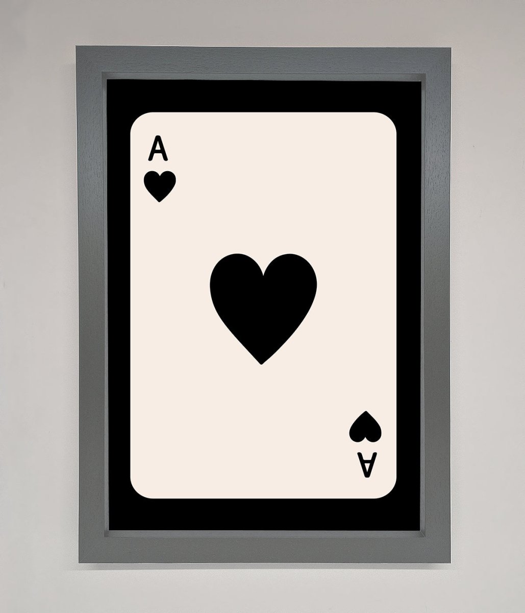 Ace Of Hearts Framed Poster