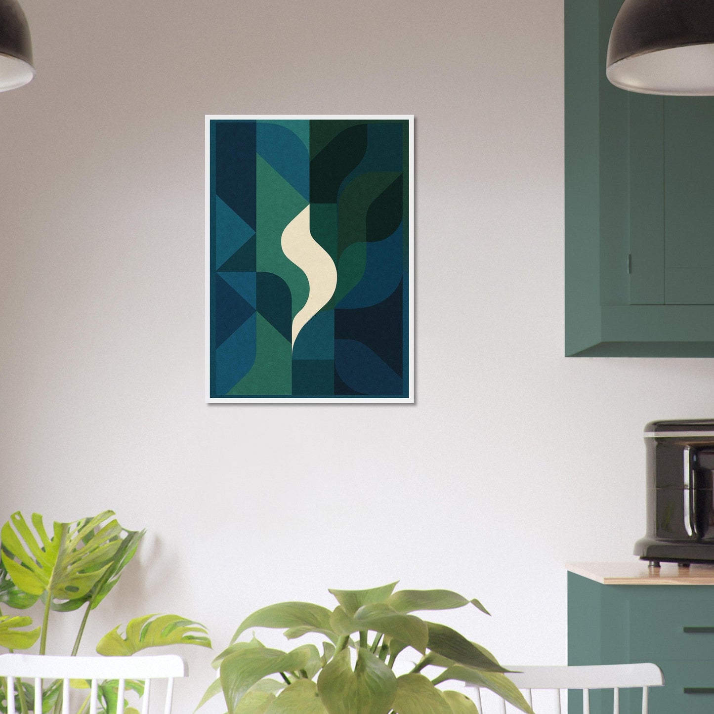 Abstract Night - Premium Matte Paper Wooden Framed Poster