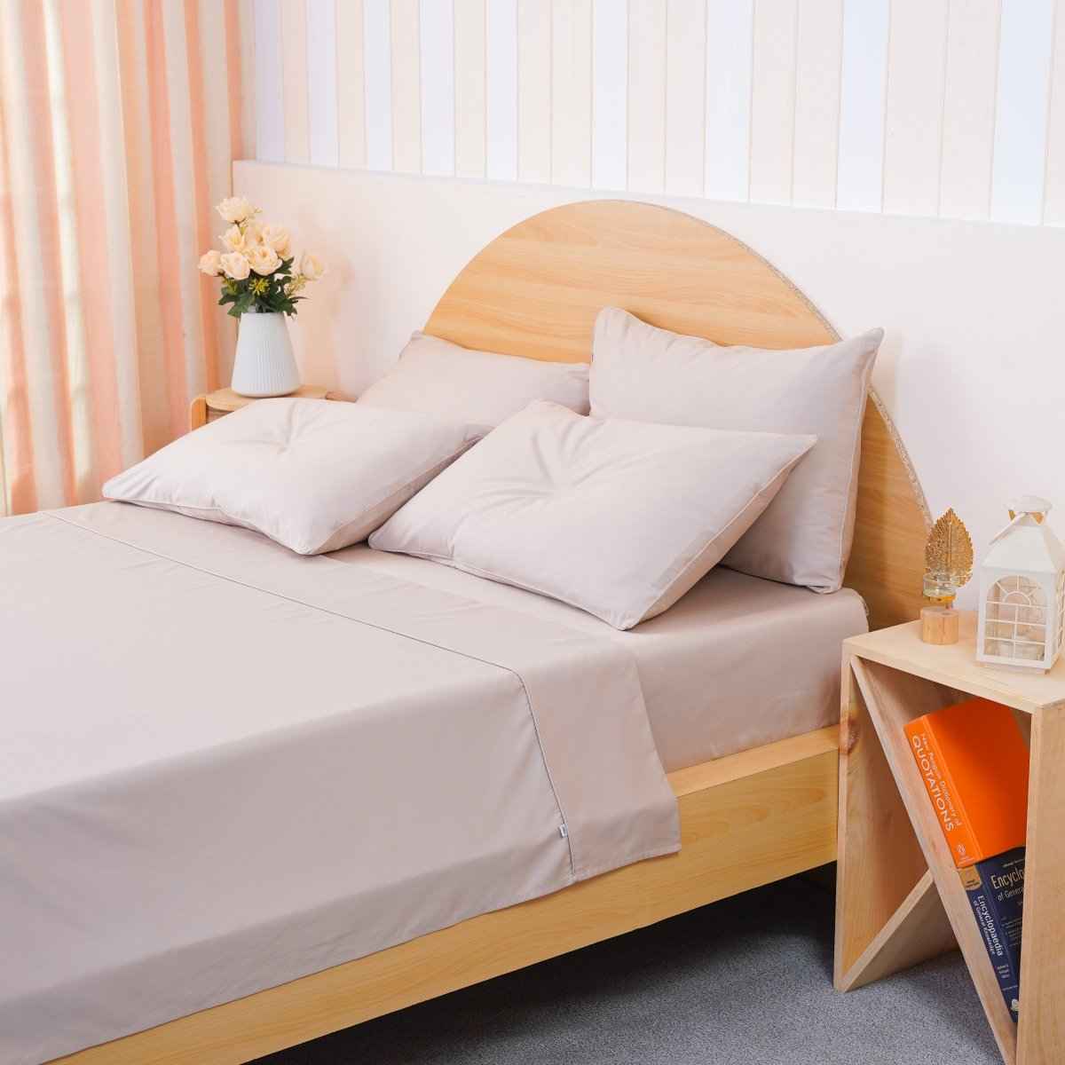 Ackly Bamboo - Beige Fitted Sheet