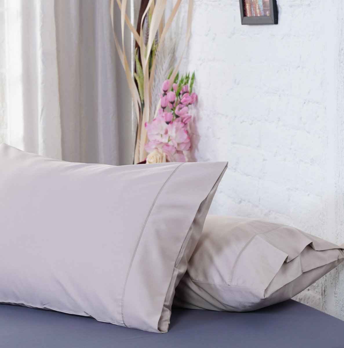 Ackly Bamboo - Beige Pillowcases Pair
