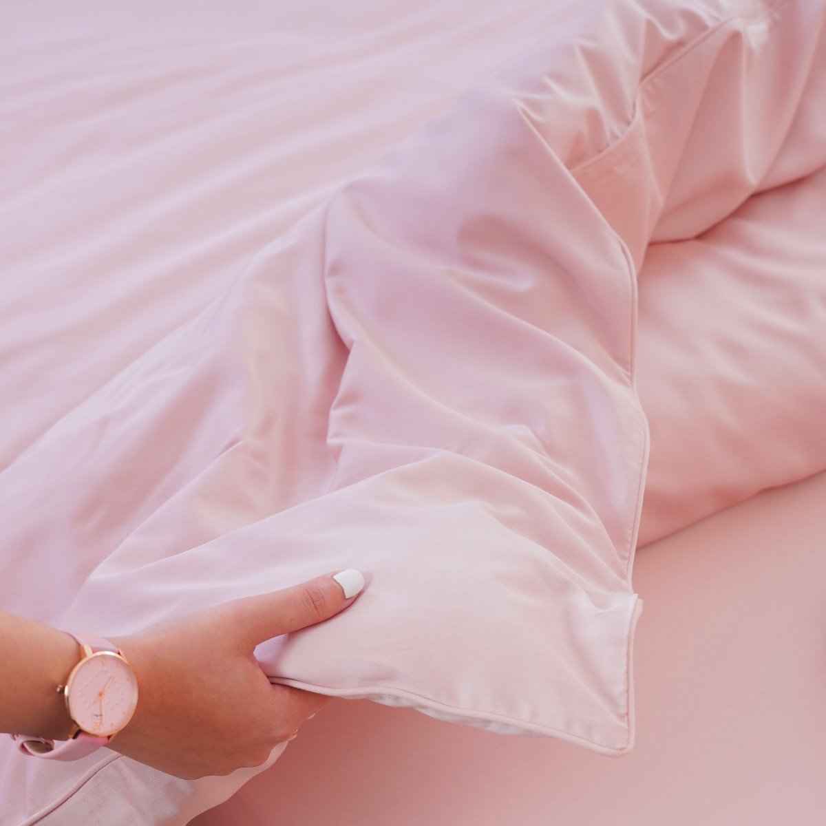 Ackly Bamboo - Blush Pink Duvet Cover