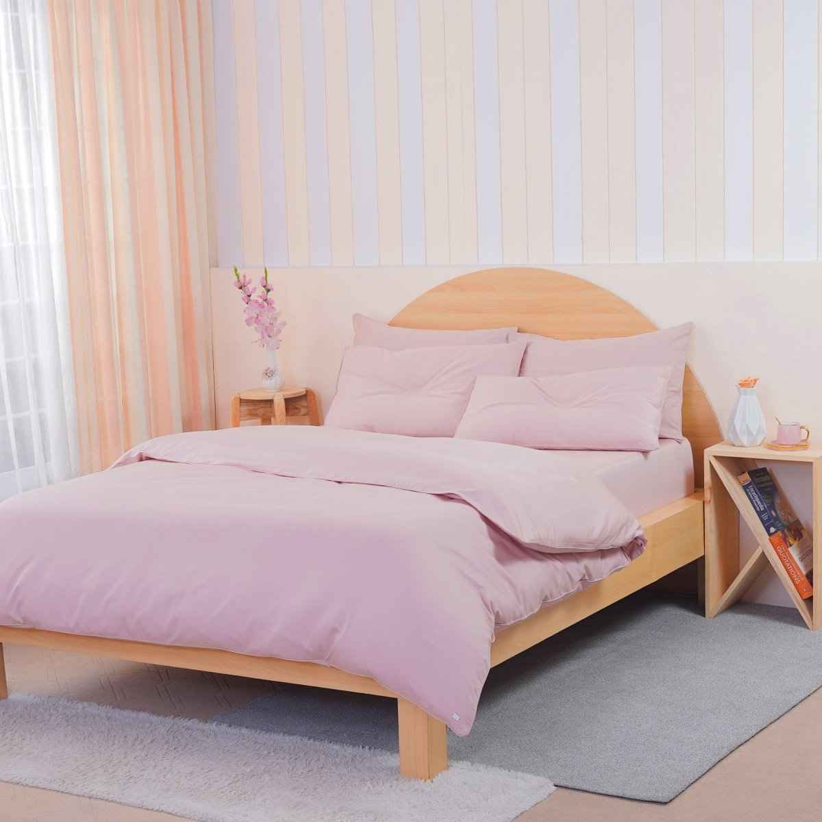 Ackly Bamboo - Blush Pink Duvet Cover