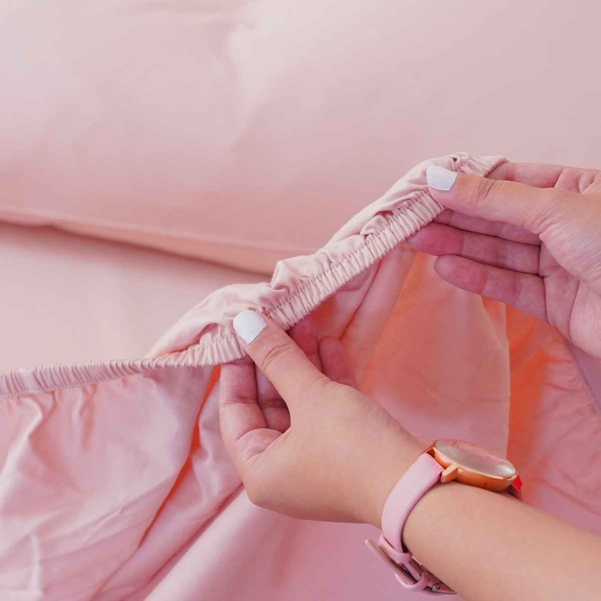 Ackly Bamboo - Blush Pink Fitted Sheet