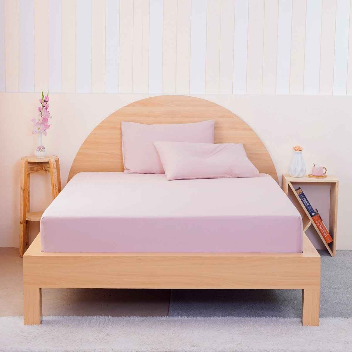 Ackly Bamboo - Blush Pink Fitted Sheet