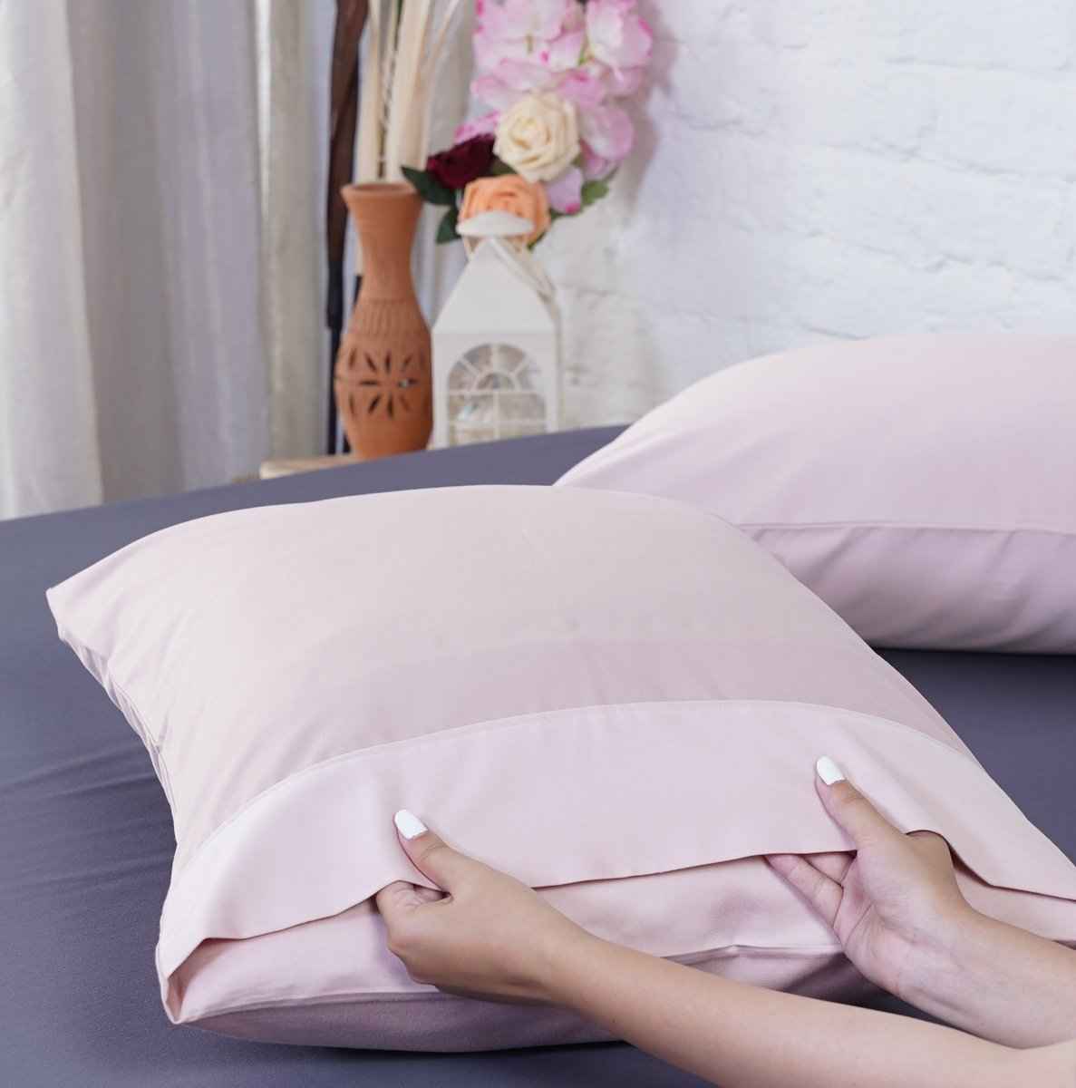 Ackly Bamboo - Blush Pink Pillowcases Pair