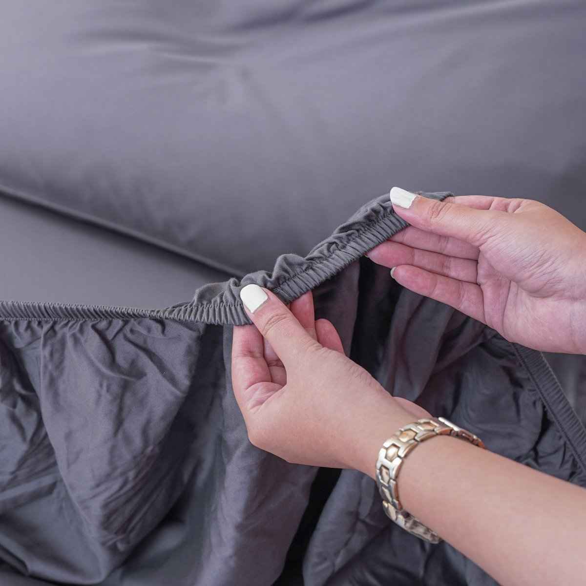 Ackly Bamboo - Charcoal Fitted Sheet