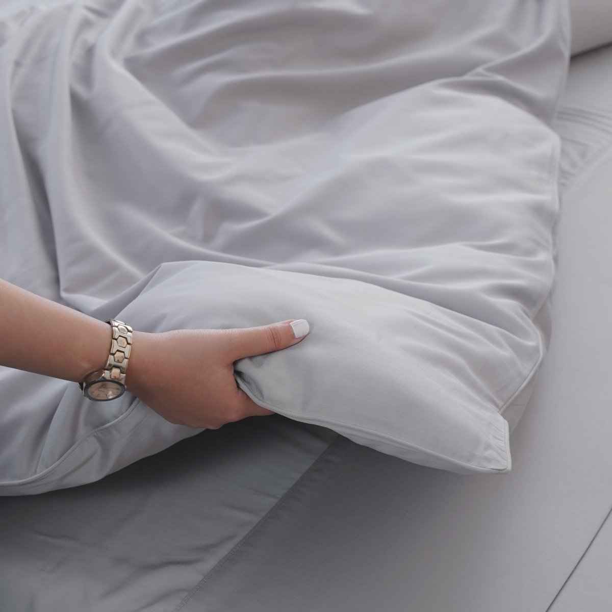 Ackly Bamboo - Dove Grey Duvet Cover