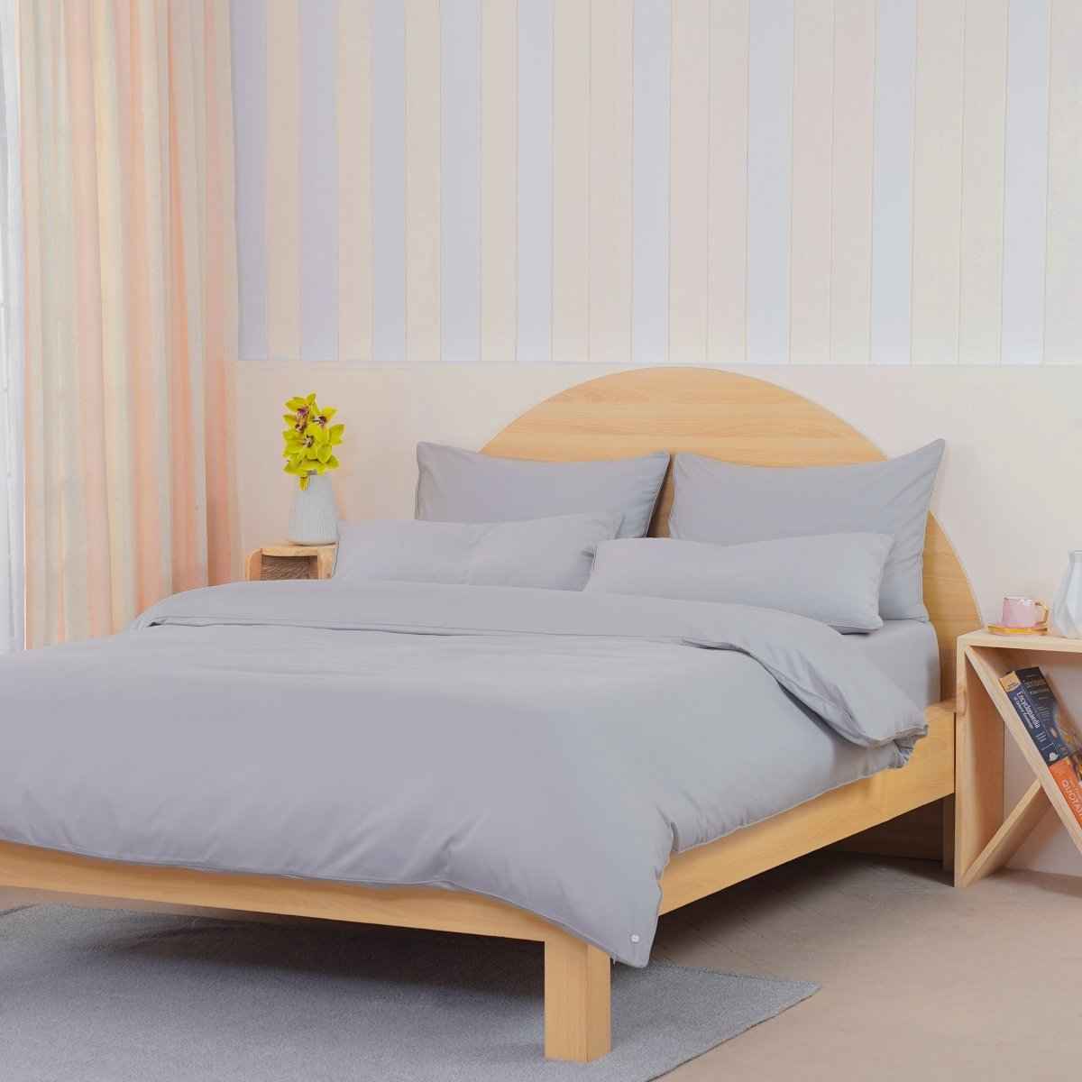 Ackly Bamboo - Dove Grey Duvet Cover