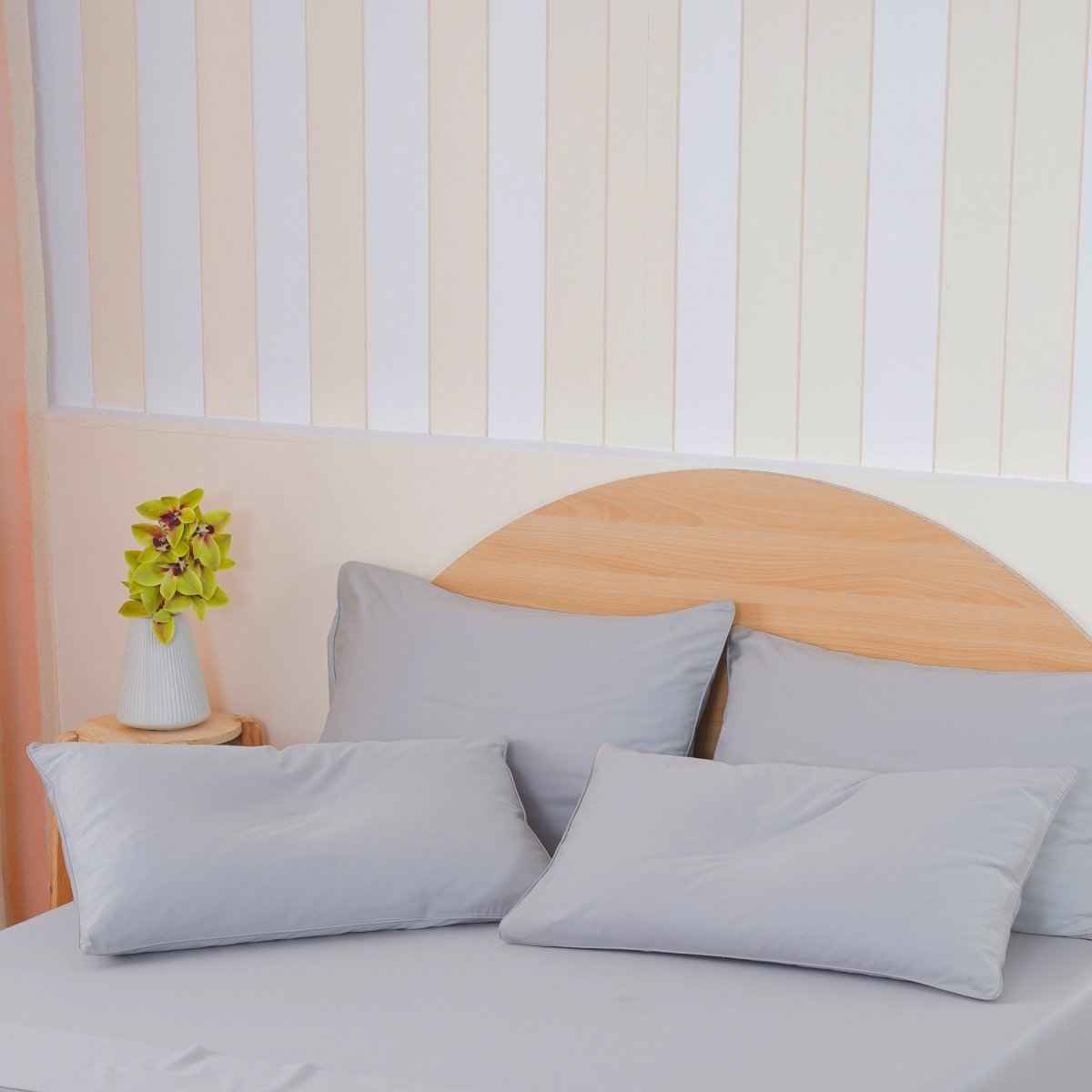 Ackly Bamboo - Dove Grey Pillowcases Pair