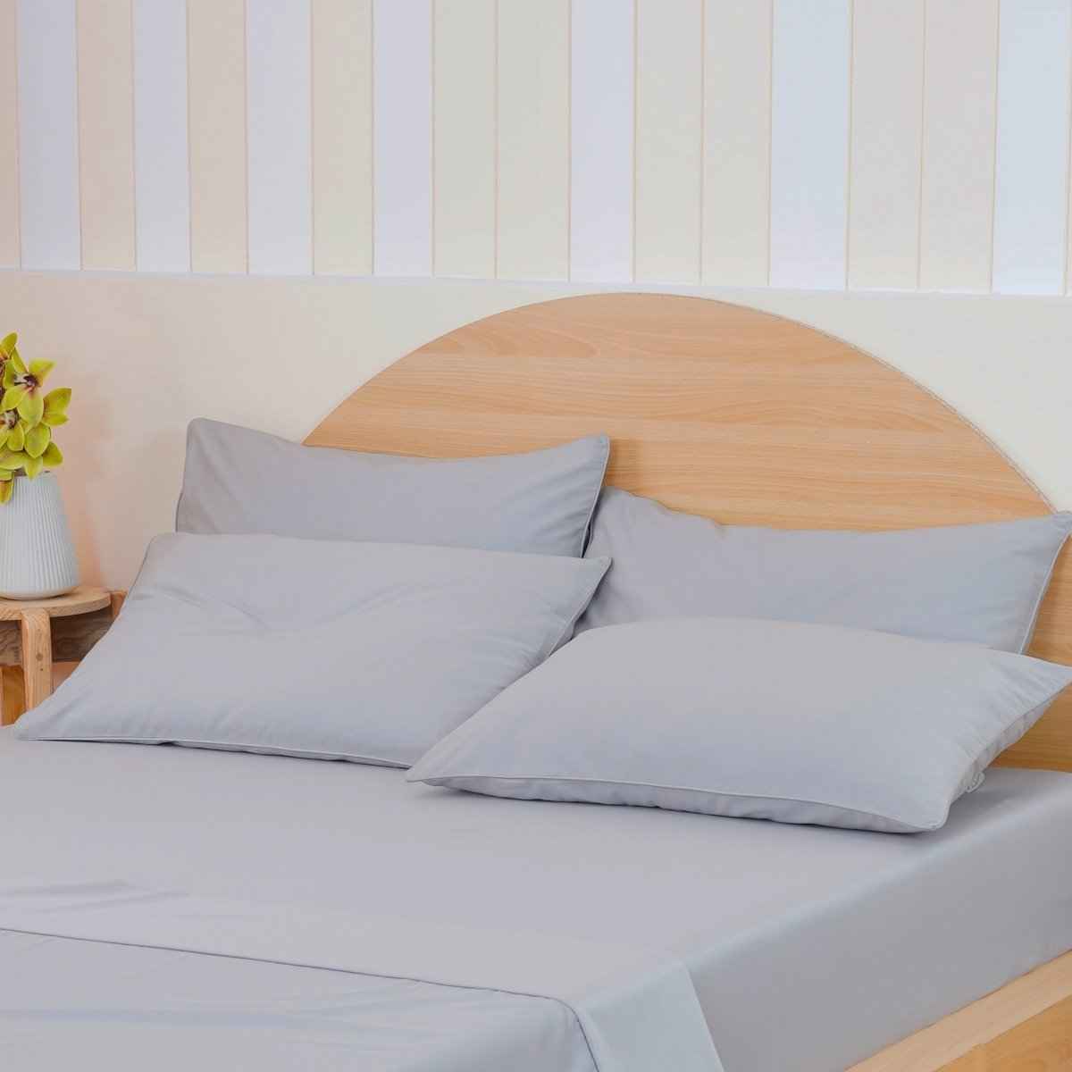 Ackly Bamboo - Dove Grey Pillowcases Pair