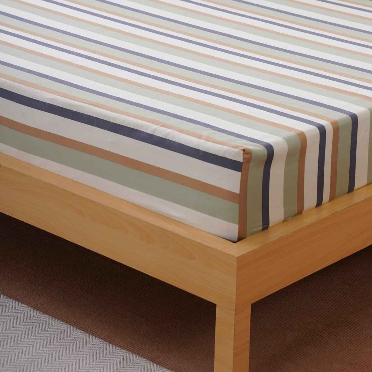 Ackly Bamboo - Harmony Stripe Fitted Sheet