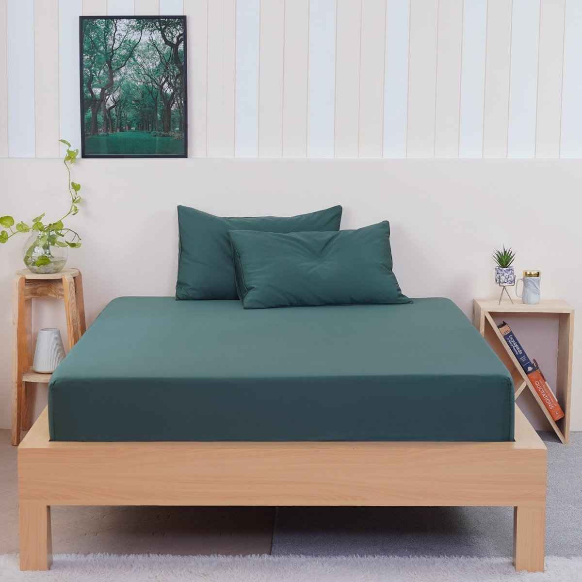 Ackly Bamboo - Royal Green Fitted Sheet