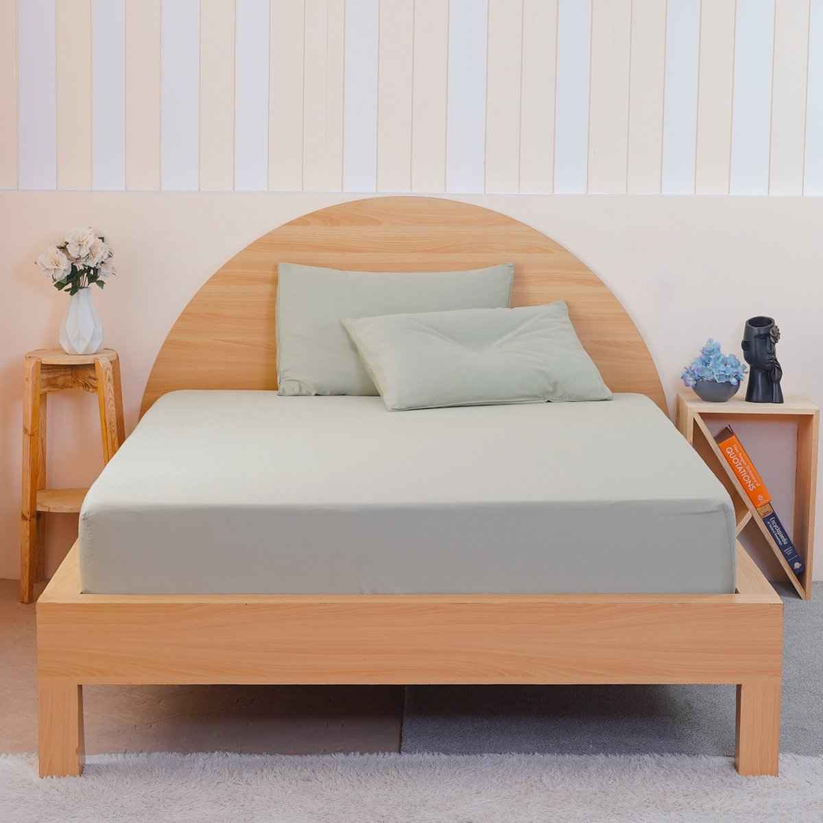 Ackly Bamboo - Sage Green Fitted Sheet