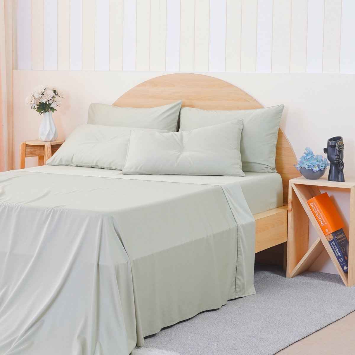 Ackly Bamboo - Sage Green Flat Sheet